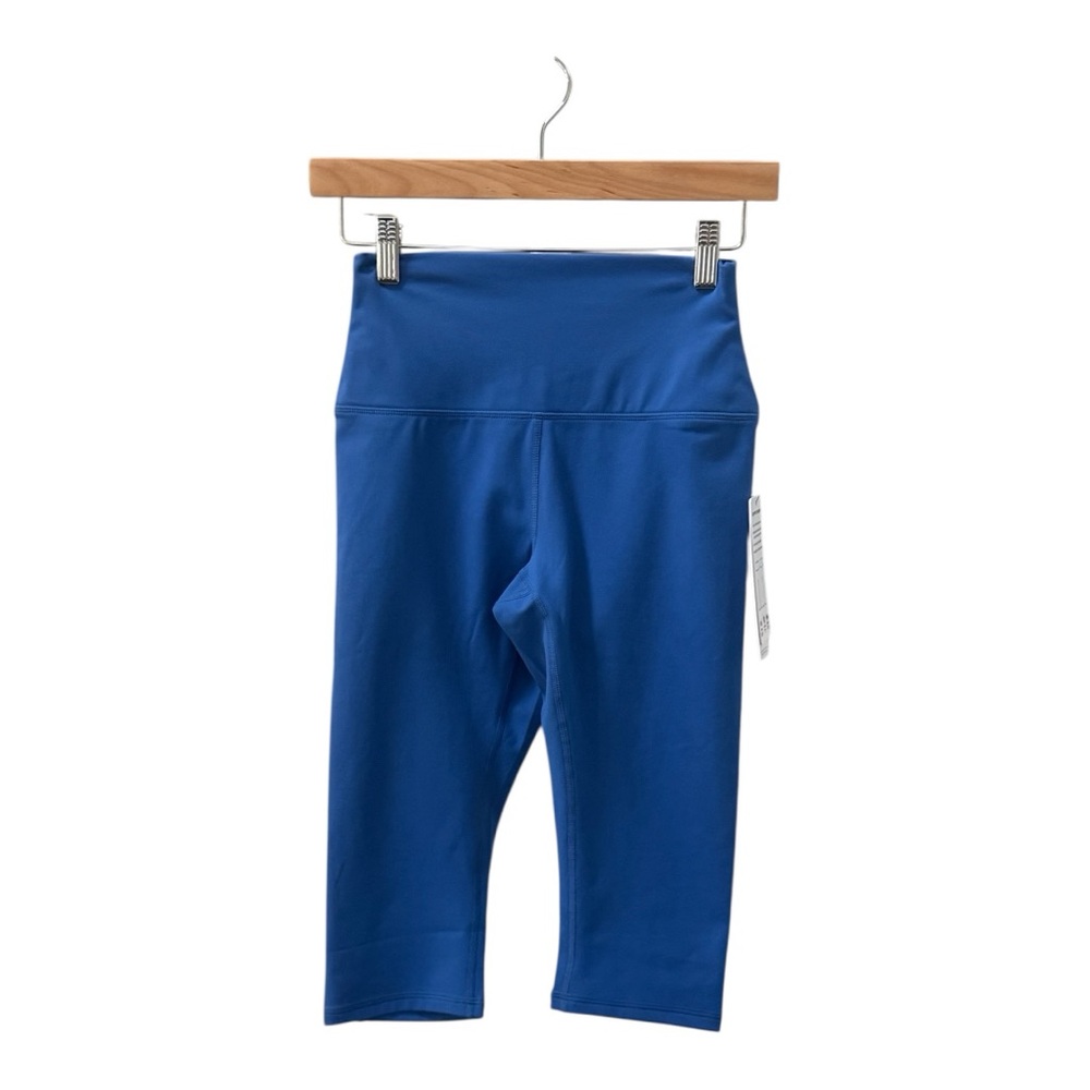 NWT Women’s High Waisted Blue Cropped Compression Leggings! Small! - Picture 6 of 8
